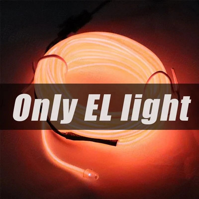 EL Wire 5/4/3/2/1 Color 1M šviečiantys žibintai su neoniniais žibintais „pasidaryk pats“ kombinuoti daugiaspalviai šviestuvai AA baterijos USB Prom LED juostelės