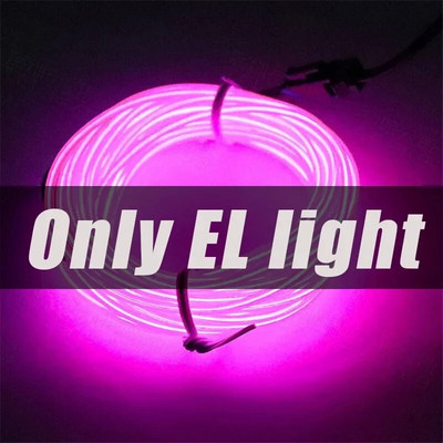 EL Wire 5/4/3/2/1 Color 1M šviečiantys žibintai su neoniniais žibintais „pasidaryk pats“ kombinuoti daugiaspalviai šviestuvai AA baterijos USB Prom LED juostelės