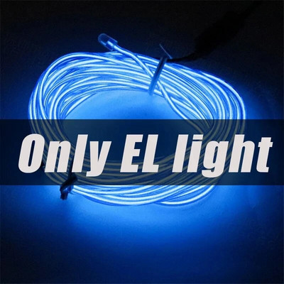 EL Wire 5/4/3/2/1 Color 1M šviečiantys žibintai su neoniniais žibintais „pasidaryk pats“ kombinuoti daugiaspalviai šviestuvai AA baterijos USB Prom LED juostelės
