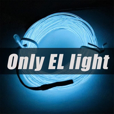 EL Wire 5/4/3/2/1 Color 1M šviečiantys žibintai su neoniniais žibintais „pasidaryk pats“ kombinuoti daugiaspalviai šviestuvai AA baterijos USB Prom LED juostelės