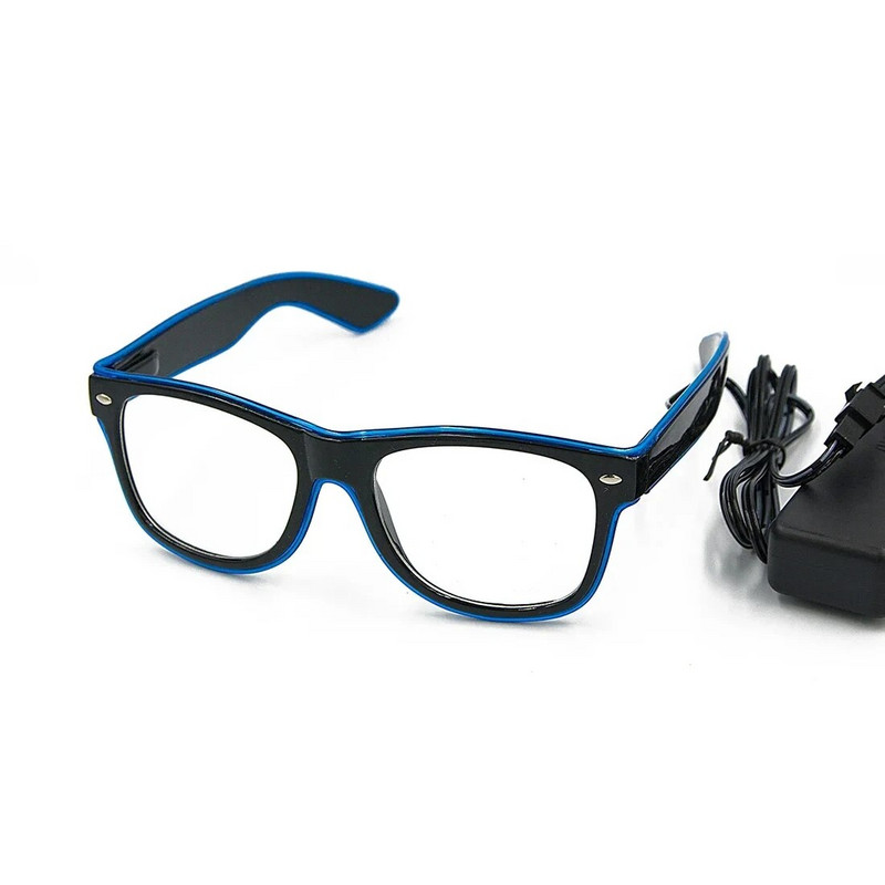 Led naočale Neonske svjetlucave naočale za zabave EL žice Svjetleće gafas Svjetleće Bril Novost Poklon Sjajne sunčane naočale Jarko svjetlo