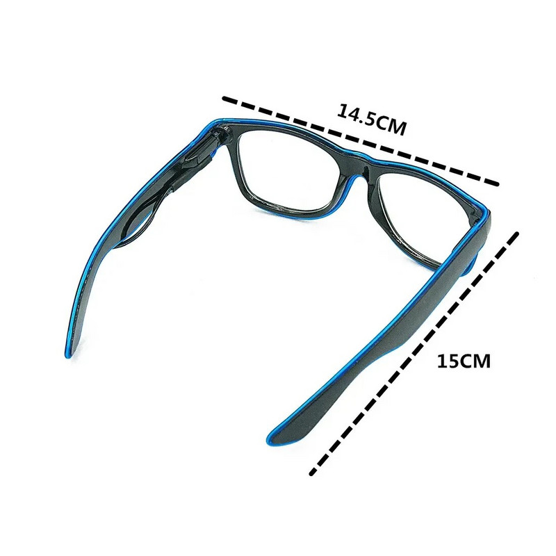 Led naočale Neonske svjetlucave naočale za zabave EL žice Svjetleće gafas Svjetleće Bril Novost Poklon Sjajne sunčane naočale Jarko svjetlo