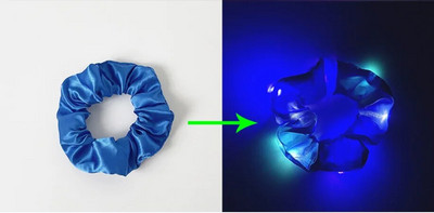 3/5 бр. LED светещи ластики за коса Светещи ластики за коса за жени, момичета, ленти за коса за Хелоуин, коледно парти