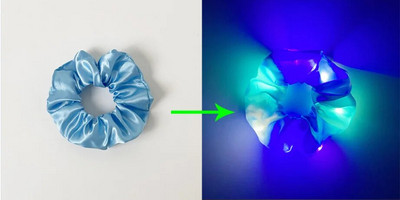 3/5 бр. LED светещи ластики за коса Светещи ластики за коса за жени, момичета, ленти за коса за Хелоуин, коледно парти