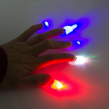 Magic Trick Fingers Thumbs with LED Light Battery Magic Props Halloween Magic Trick Fingers Thumbs Παιχνίδια για πάρτι για παιδιά