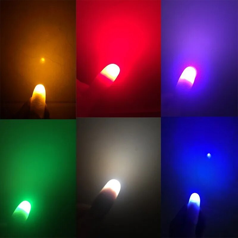 Magic Trick Fingers Thumbs with LED Light Battery Magic Props Halloween Magic Trick Fingers Thumbs Παιχνίδια για πάρτι για παιδιά
