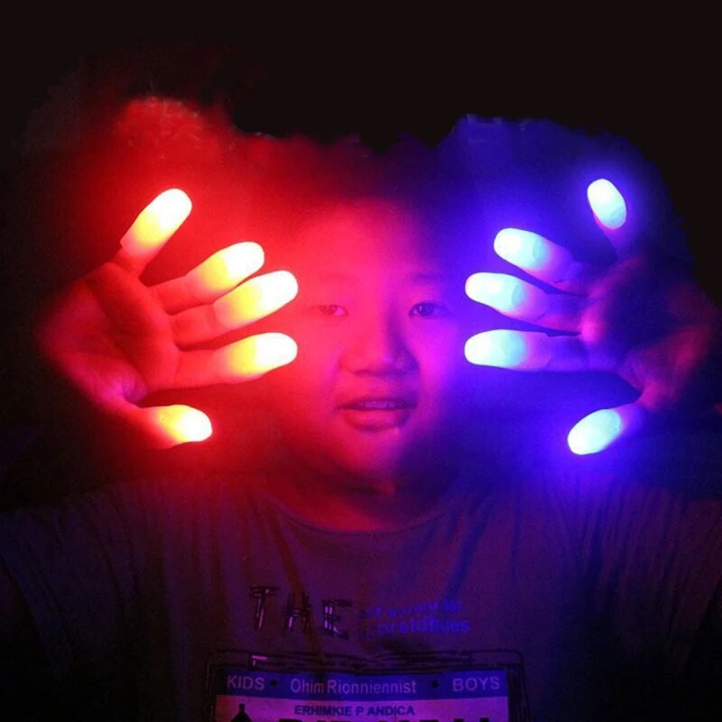Magic Trick Fingers Thumbs with LED Light Battery Magic Props Halloween Magic Trick Fingers Thumbs Παιχνίδια για πάρτι για παιδιά