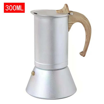 Moka Pot alumínium kávéfőző alul borított eszpresszó gejzír kávéfőző tűzhely kávéfőző indukciós tűzhely fűtés 3/6 csésze