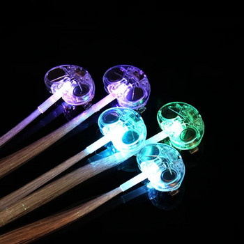 5 τμχ Λαμπερή πλεξούδα για τα μαλλιά Χριστουγεννιάτικα διακοσμητικά LED Headband Party Hairlights Halloween Glowing Braid Clip Neon Birthday Glow Rave
