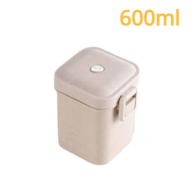 1 kom mikrovalna kutija za ručak, ekološki prihvatljiva pšenična slama bez BPA, prijenosna bento kutija, kuhinjska posuda za hranu Kutija za ručak, kućni dodaci