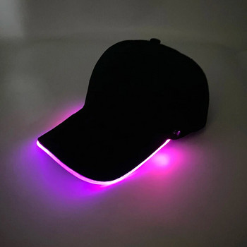 Νέα άφιξη Λαμπερό καπέλο μπέιζμπολ για προμήθειες εορταστικού φωτισμού Φωσφορίζοντα στηρίγματα για πάρτι Φωτεινό καπέλο με λαμπερά φώτα