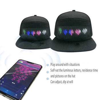 Нова пристигаща светеща бейзболна шапка за празнични осветителни принадлежности Флуоресцентни парти реквизити Светещи мигащи светлини Шапка