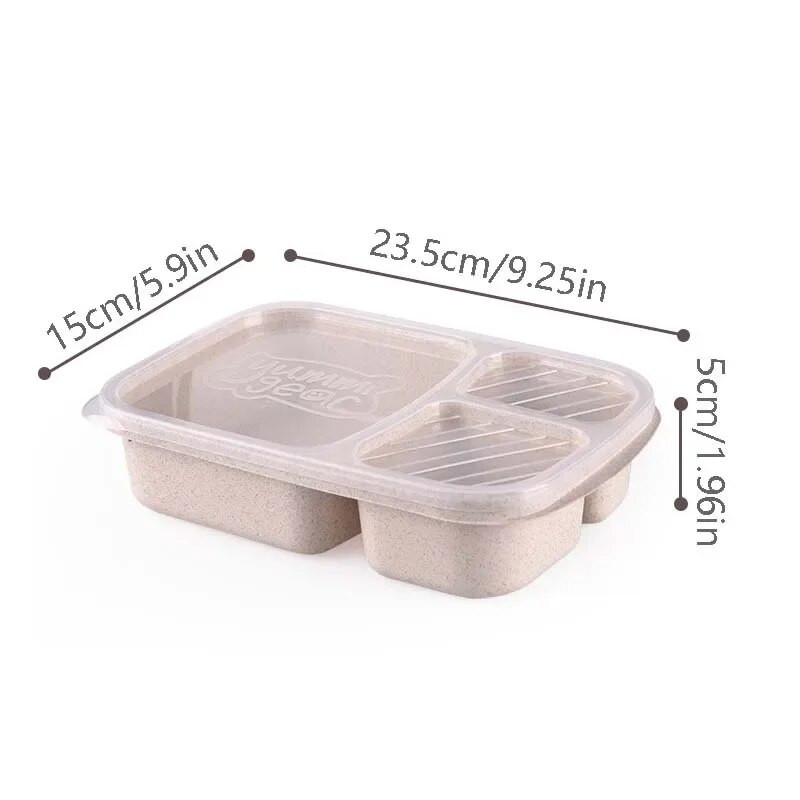 Kutija za ručak Kutija od zdrave pšenične slame Kutija za piknik Hrana i voće Kutija za pohranu Mikrovalna Bento Kutija za ručak za djecu u školi i za odrasle