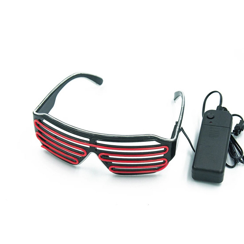 Helendavad prillid LED Gafas Helendavad Bril Neoon Jõulud Glow Päikeseprillid Vilkuv Valgus Klaas Peotarbed Rekvisiidid Kostüümid Uus
