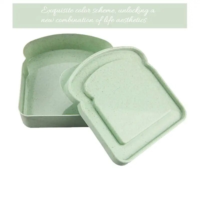 Kutija za kruh u obliku sendviča u obliku tosta Kutija za kruh u mikrovalnoj pećnici Kutija za sendvič u obliku tosta Kutija za doručak Bento za djecu radnika u školi