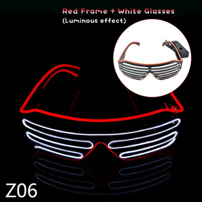 LED Neoon Rave Prillid Vilkuvad LED Päikeseprillid 16 Värvivalgustusega Prillid Karnevalipeo Pimeduses säravad Prillid Festivalitarbed