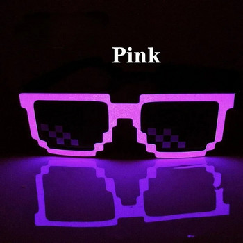 Нови безжични LED очила Светеща светлина Мигащи мозаечни очила Слънчеви очила UV400 Неонови парти очила Консумативи за парти фестивал