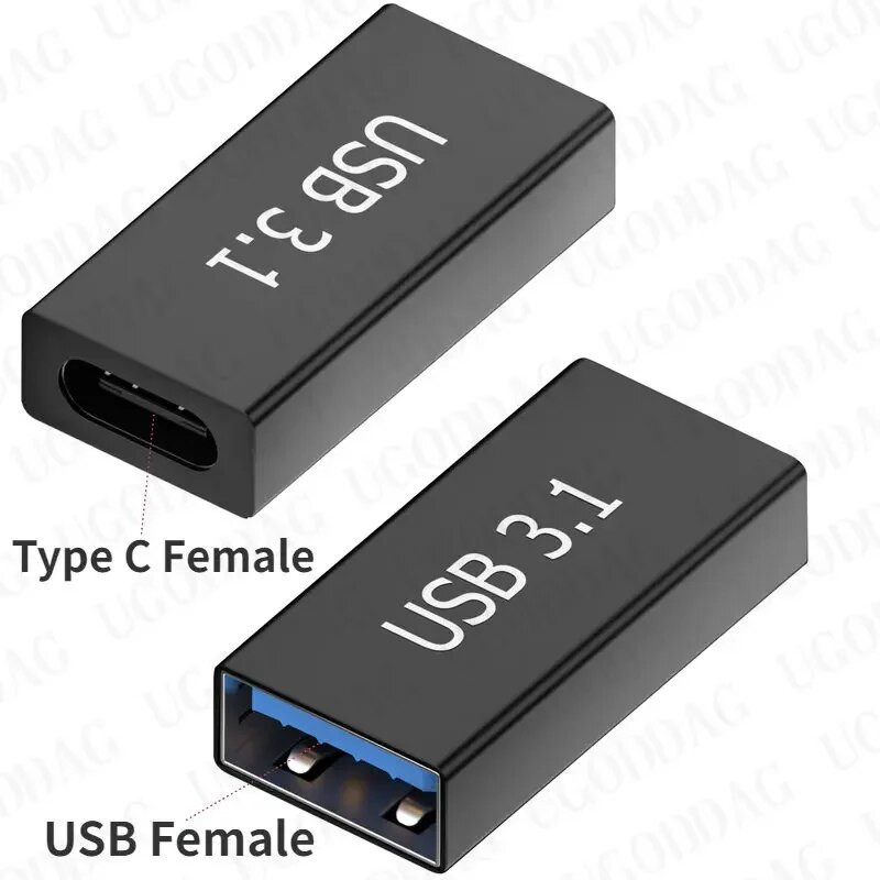 Tip C na USB 3.0 muški ženski adapter OTG USB C na tip C muški ženski univerzalni pretvarač podataka punjenja