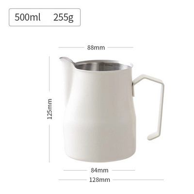 Nerūdijančio plieno pieno putų ąsotis Espreso garų kavos ąsotis Barista Craft Latte Cappuccino pieno grietinėlės puodelis putų ąsotis