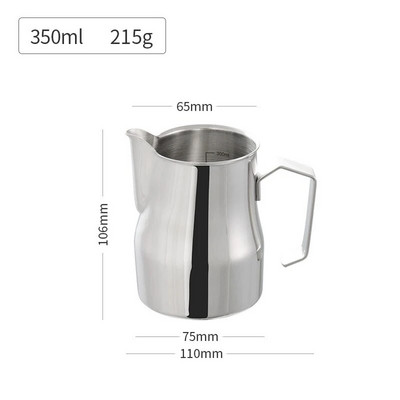 Nerūdijančio plieno pieno putų ąsotis Espreso garų kavos ąsotis Barista Craft Latte Cappuccino pieno grietinėlės puodelis putų ąsotis