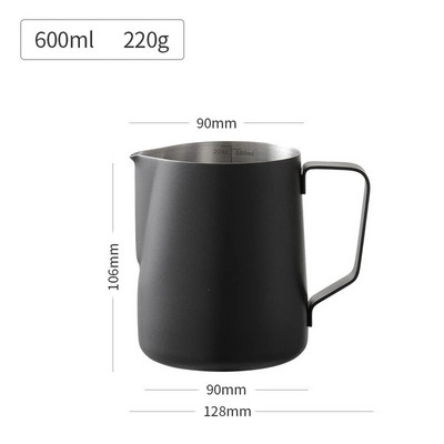 Nerūdijančio plieno pieno putų ąsotis Espreso garų kavos ąsotis Barista Craft Latte Cappuccino pieno grietinėlės puodelis putų ąsotis