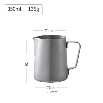 Nerūdijančio plieno pieno putų ąsotis Espreso garų kavos ąsotis Barista Craft Latte Cappuccino pieno grietinėlės puodelis putų ąsotis