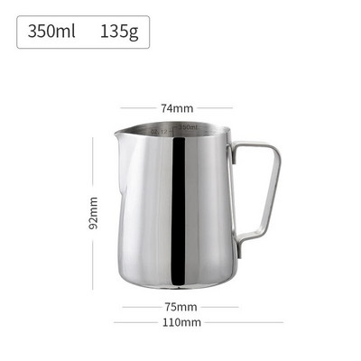 Nerūdijančio plieno pieno putų ąsotis Espreso garų kavos ąsotis Barista Craft Latte Cappuccino pieno grietinėlės puodelis putų ąsotis