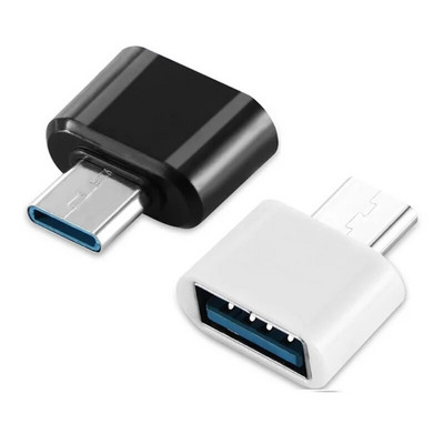 100 бр./лот OTG Type C към Usb адаптер 2.0 Usb телефонен адаптер Usb c смартфон лаптопи към USB мишка Flash Disk Otg Plug