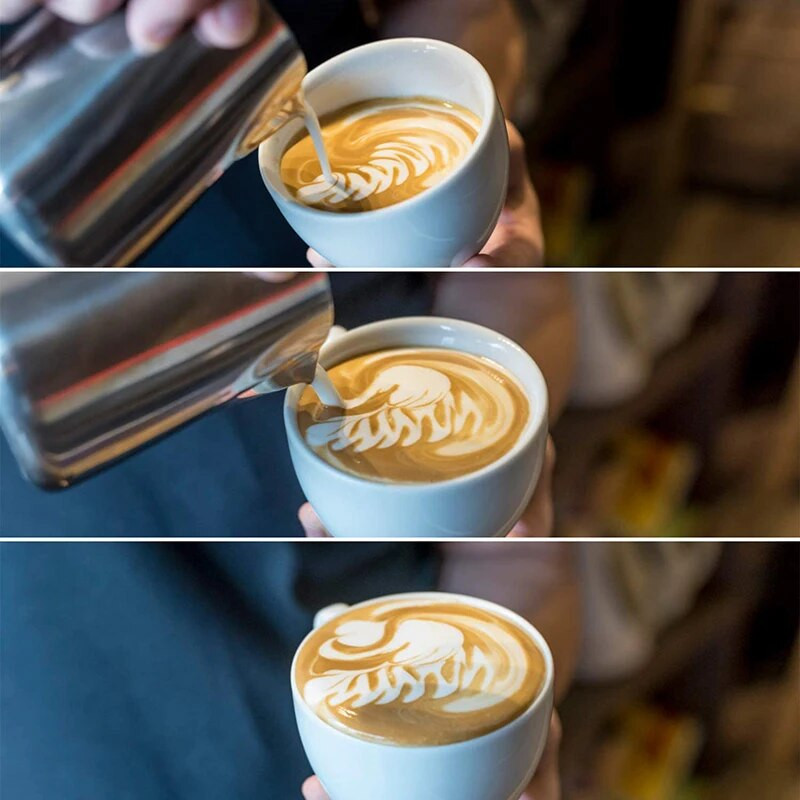 Roostevabast terasest piimavahustamiskann Espressokohv Barista Craft Latte Cappuccino piimakoore tass vahustamiskann Pigi piimakann