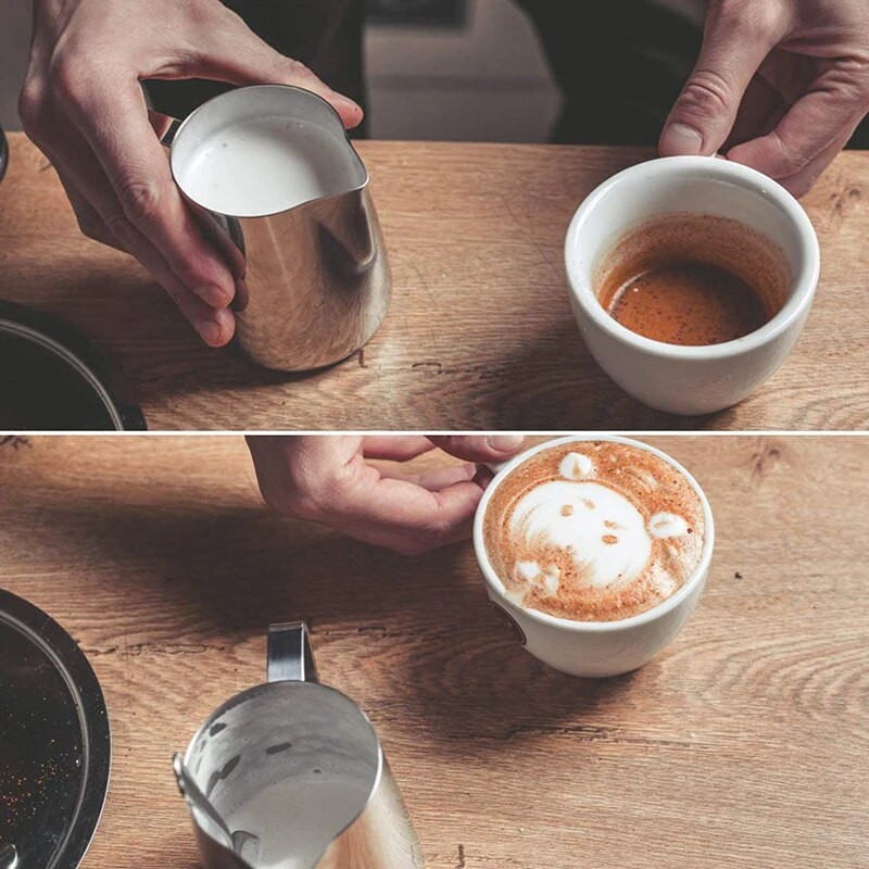 Roostevabast terasest piimavahustamiskann Espressokohv Barista Craft Latte Cappuccino piimakoore tass vahustamiskann Pigi piimakann