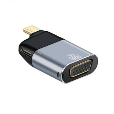 Nku USB C keitiklis su PD įkrovimu Thunderbolt 3 Type-C į DP / Mini DP / HDMI suderinamas / VGA / RJ45 vyriškas ir moteriškas adapteris, skirtas Macbook