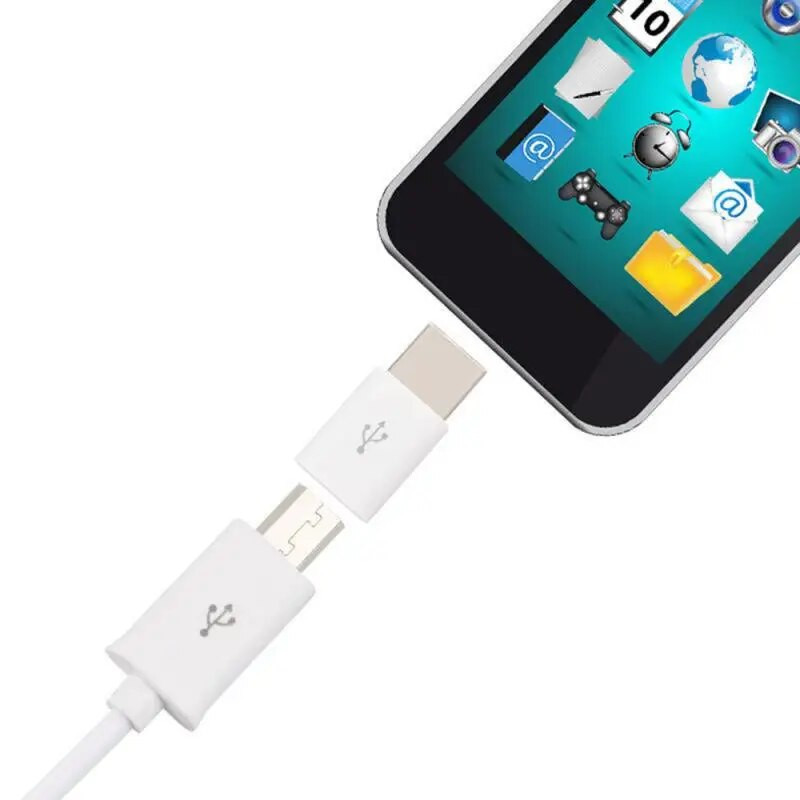 10 бр. Смартфон Тип-c към Micro USB адаптер за Android Mobile Mini Type-C V8 жак USB C конектори OTG конвертор