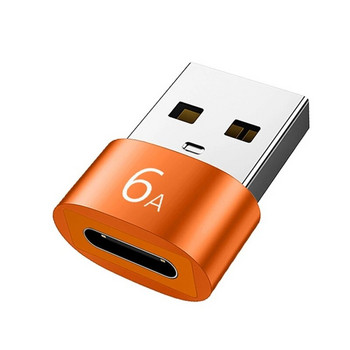 Тип C към USB 3.0 OTG адаптерен конектор Поддръжка на захранващо зареждане Пренос на данни 6A USB C женски към USB мъжки конвертор