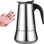 Kohvikann roostevabast terasest filter Itaalia espresso kohvimasina perkolaatori tööriist 200/300/450/600Ml Moka kohvimasina kohvikann
