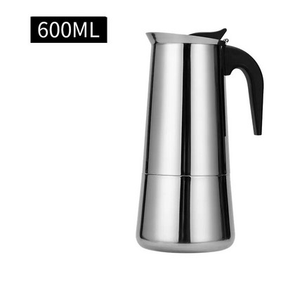 Kohvikann roostevabast terasest filter Itaalia espresso kohvimasina perkolaatori tööriist 200/300/450/600Ml Moka kohvimasina kohvikann