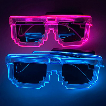 Горещи разпродажби Светещи неонови очила със светлини LED очила Бар Рейв партита Реквизит Светещи очила Фестивални клубни консумативи