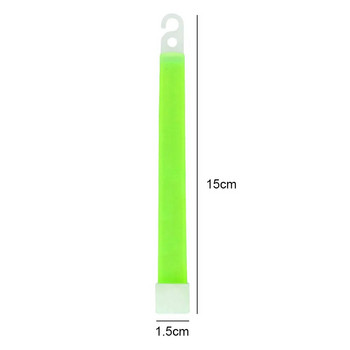 1/5 бр. 6 инча Светещи пръчици от промишлен клас Светеща пръчка Къмпинг Пръчки за аварийно осветление Парти клубове Консумативи - Green Chemical Fluor
