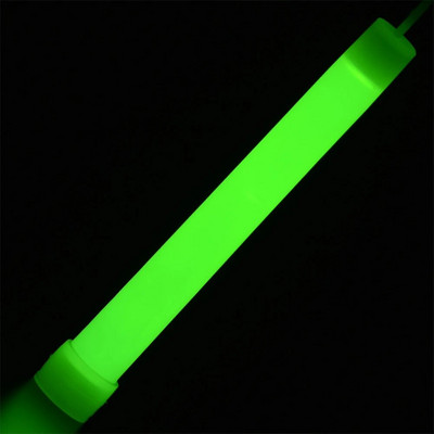 1/5 vnt 6 colių pramoninės klasės švytėjimo lazdelės Light Stick stovyklavimo avarinės šviesos lazdelės vakarėlių klubams - žalias cheminis fluoras