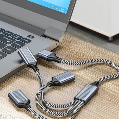 USB-tüüpi C-adapter ja tüüp-C-tüüpi-C*2 Y-tüüpi jaoturikaablid telefoni sülearvutite tahvelarvutite jaoks, muundurid 480 Mbps andmeedastus