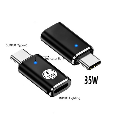 27 W 35 W PD töltő USB C mobiltelefon-adapter IOS Phone15 sorozatú Ipad Pro 8 tűs aljzatból C típusú apa konverterhez