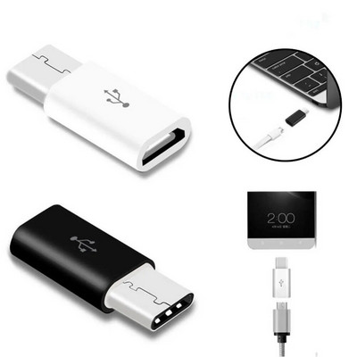 Бърз, бърз Micro USB 3.1 Type C към Micro USB конвертор, преносим малък USB-C адаптер за зарядно устройство за електрически устройства #273643