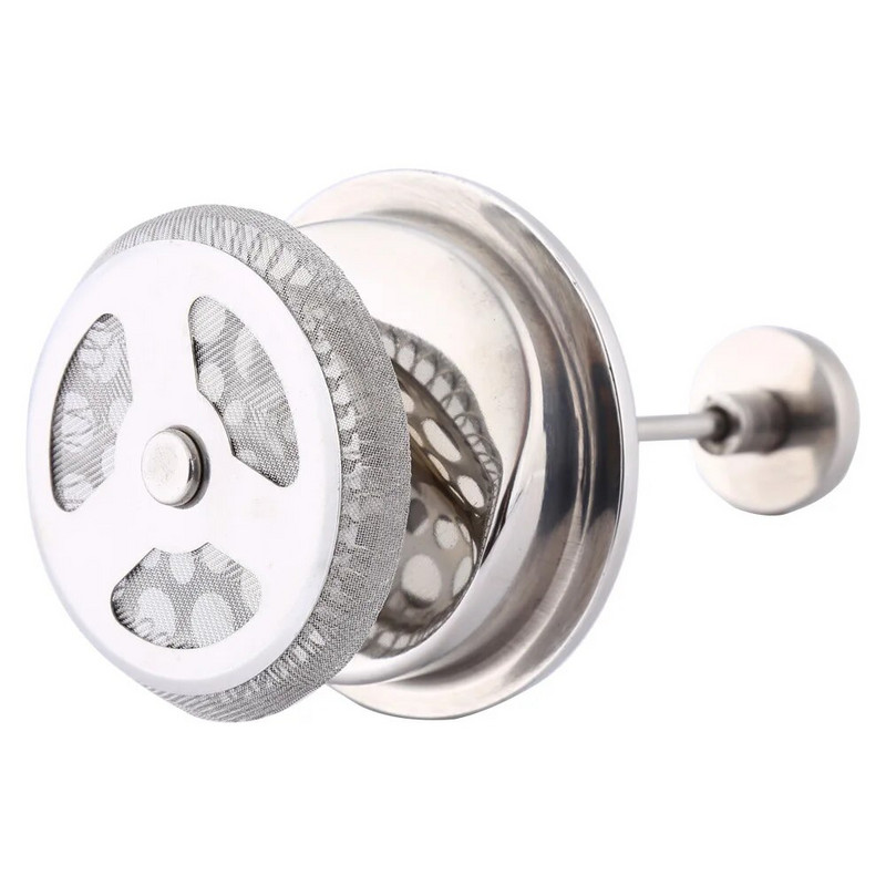 Nerūdijančio plieno 304 dvigubos sienelės kavos virimo aparatas prancūziško spaudimo arbatos puodelis su filtru 1000 ml didelės talpos rankinis prancūziškas kavos puodas