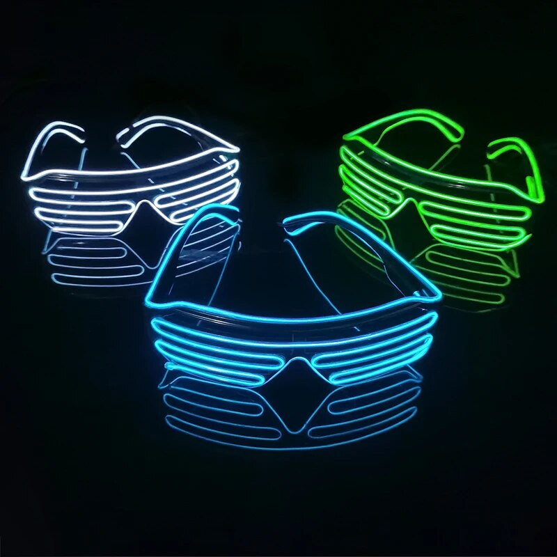 1 ΤΕΜ LED φωτεινά πολύχρωμα γυαλιά μπάρα μουσικής KTV διακόσμηση πάρτι για την Ημέρα του Αγίου Βαλεντίνου Αξεσουάρ αξεσουάρ για αποκριάτικα χριστουγεννιάτικα cosplay