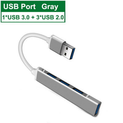 Type C USB C HUB High Speed 4 Port Multi Splitter Adapter OTG Za Macbook 15 Air Dodaci