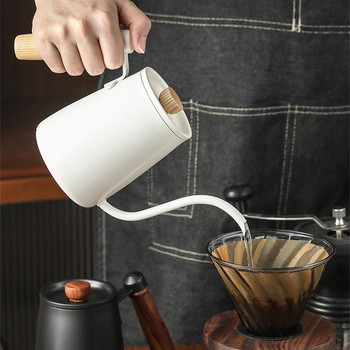 Καφετιέρα Milk Fothing Pitcher Jug Βραστήρας με λαιμό χήνας Βραστήρας από ανοξείδωτο ατσάλι Espresso Καφέ Τσάι Γάλα Κατσαρόλα Βραστήρας 350ml 600ml