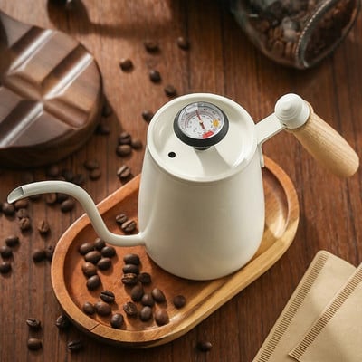 Coffee Pot Milk Frothing Pitcher Jug Gooseneck Kettle Spout Stainless Steel Espresso Coffee Tea Milk Pot Kettle Can 350ml 600ml
