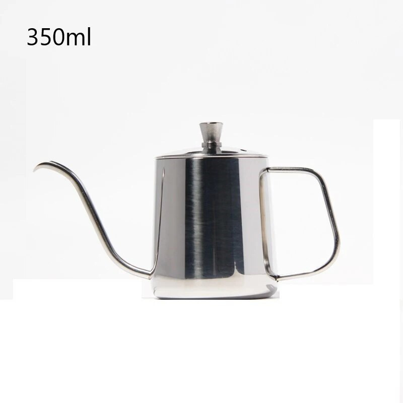 Fierbator de picurare 350 ml 600 ml Se toarnă peste ceainic de cafea, antiaderent, din oțel inoxidabil de calitate alimentară, cu gât de gâscă, fierbător de picurare, gât de lebădă, gură subțire