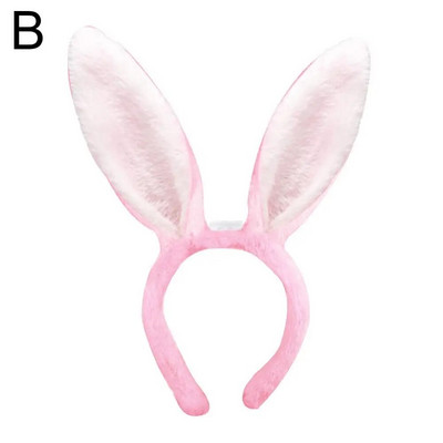 Húsvéti nyuszi fülek fejpánt LED izzó nyúlfül fejpánt Cosplay nyúl húsvéti fejpánt nyúlfül fejfedő haj kiegészítők