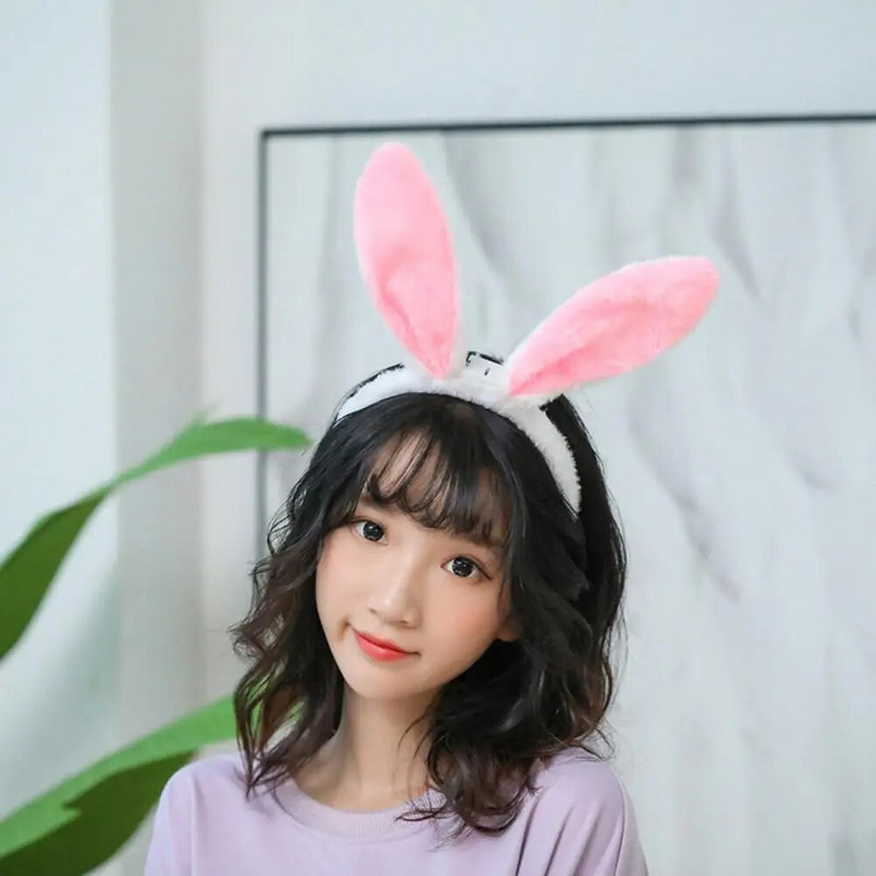 Húsvéti nyuszi fülek fejpánt LED izzó nyúlfül fejpánt Cosplay nyúl húsvéti fejpánt nyúlfül fejfedő haj kiegészítők