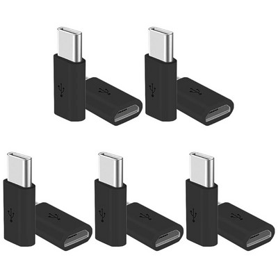 10 τεμ. Universal Micro USB to Type C Μετατροπέας μεταφοράς δεδομένων Αξεσουάρ μεταφοράς δεδομένων που χρησιμοποιούνται για όλες τις πρίζες τύπου C